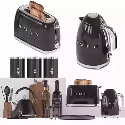 kitchen appliance colection 1 3D model