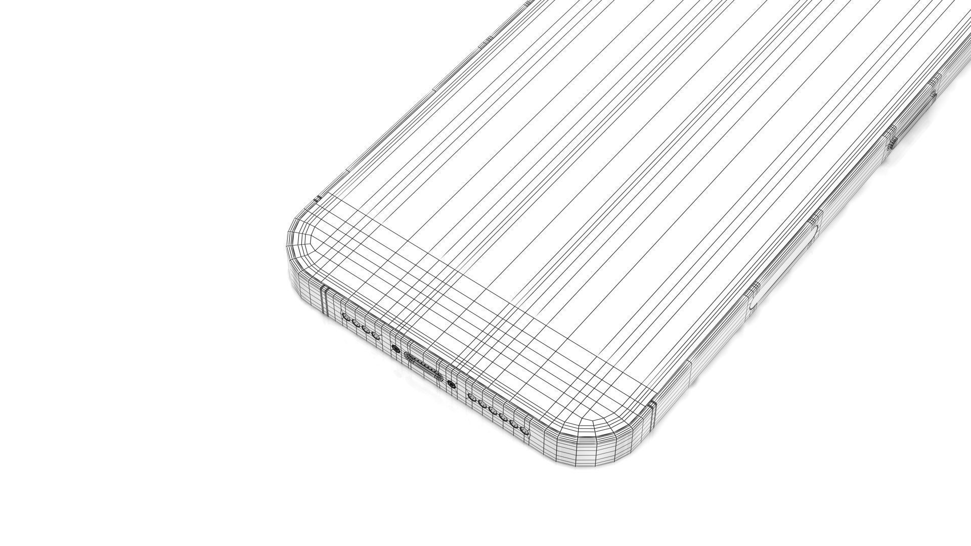 Apple iPhone 14 Pro Max Deep Purple Low-poly 3D model_22