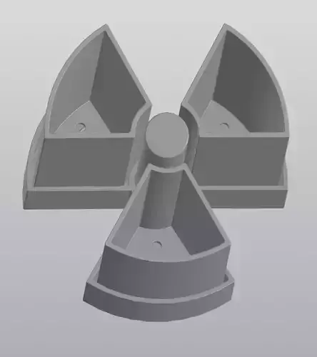 Radiation hazard planter 3D print model