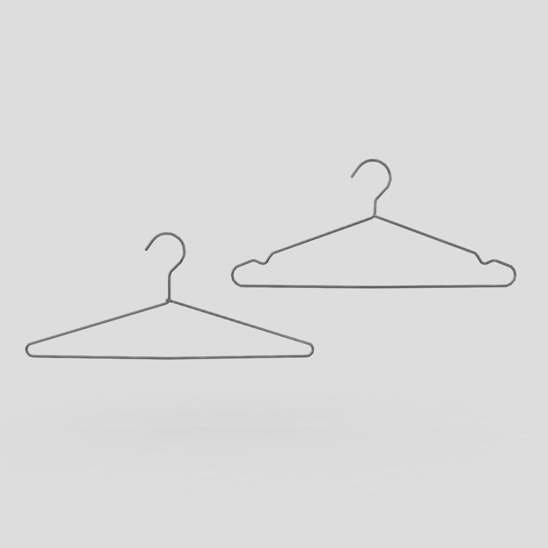 Hanger 2 - lower poly Low-poly 3D model_3