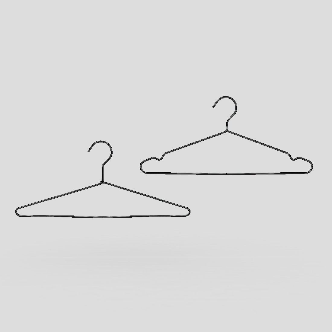 Hanger 2 - lower poly Low-poly 3D model_4