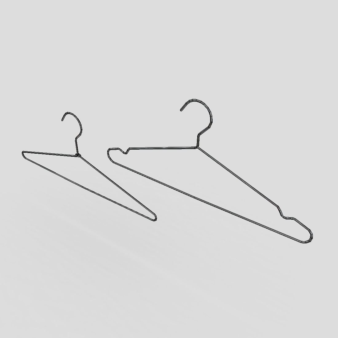 Hanger 2 - lower poly Low-poly 3D model_6
