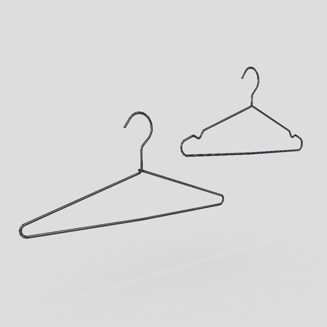 Hanger 2 - lower poly Low-poly 3D model_12