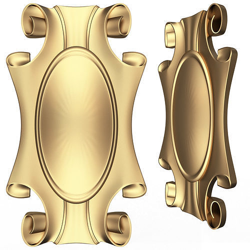 Cartouche 02 Low-poly 3D model