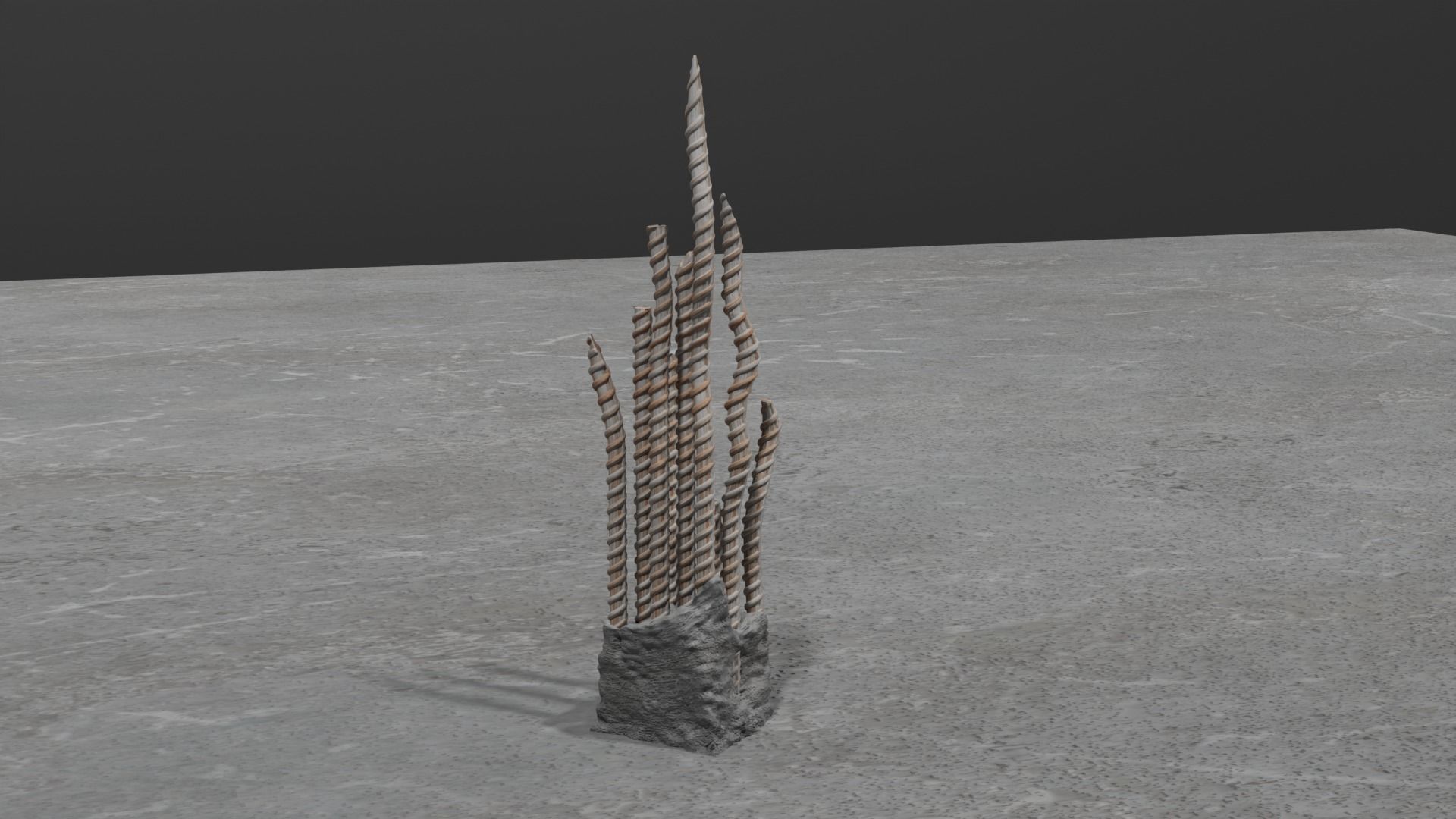 warhammer 40k terrain broken concrete pillars 3D print model_10