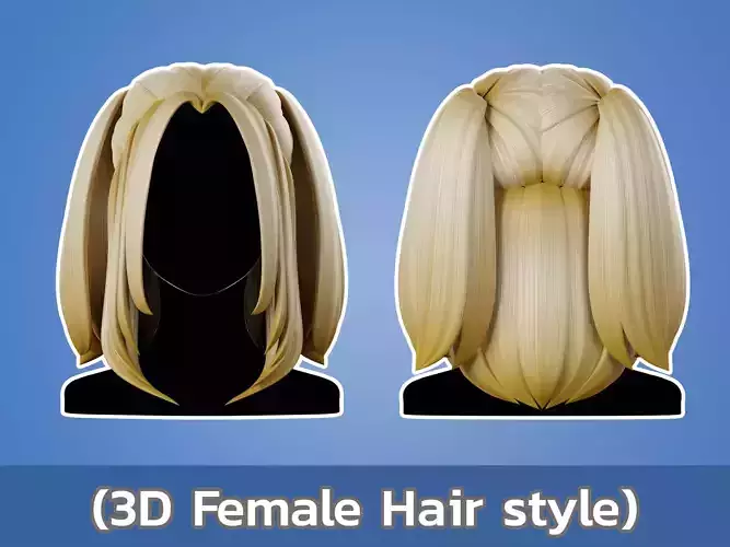 3D Anime Hair