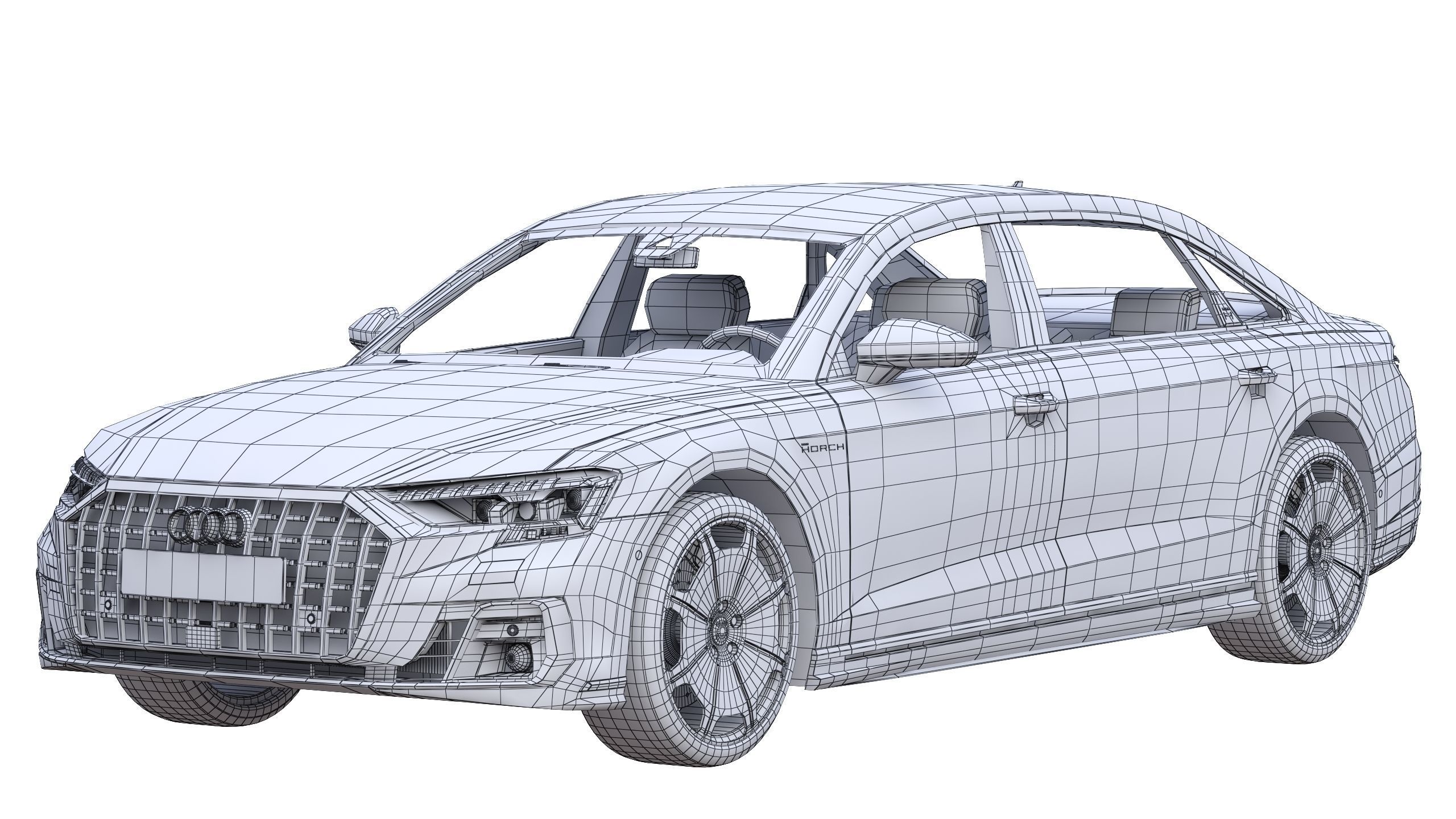 Audi A8 Horch 2022 3D model_9