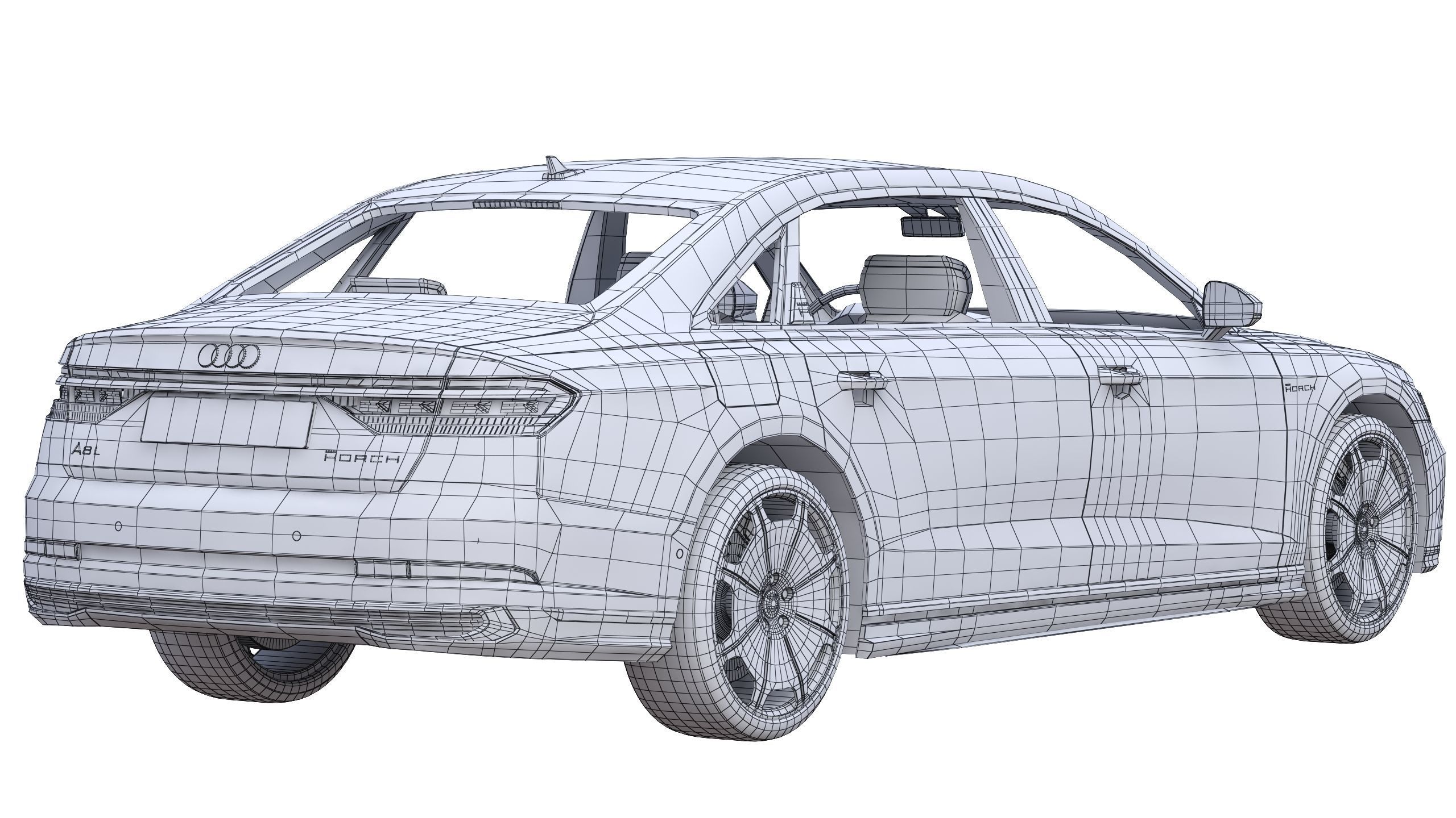 Audi A8 Horch 2022 3D model_10