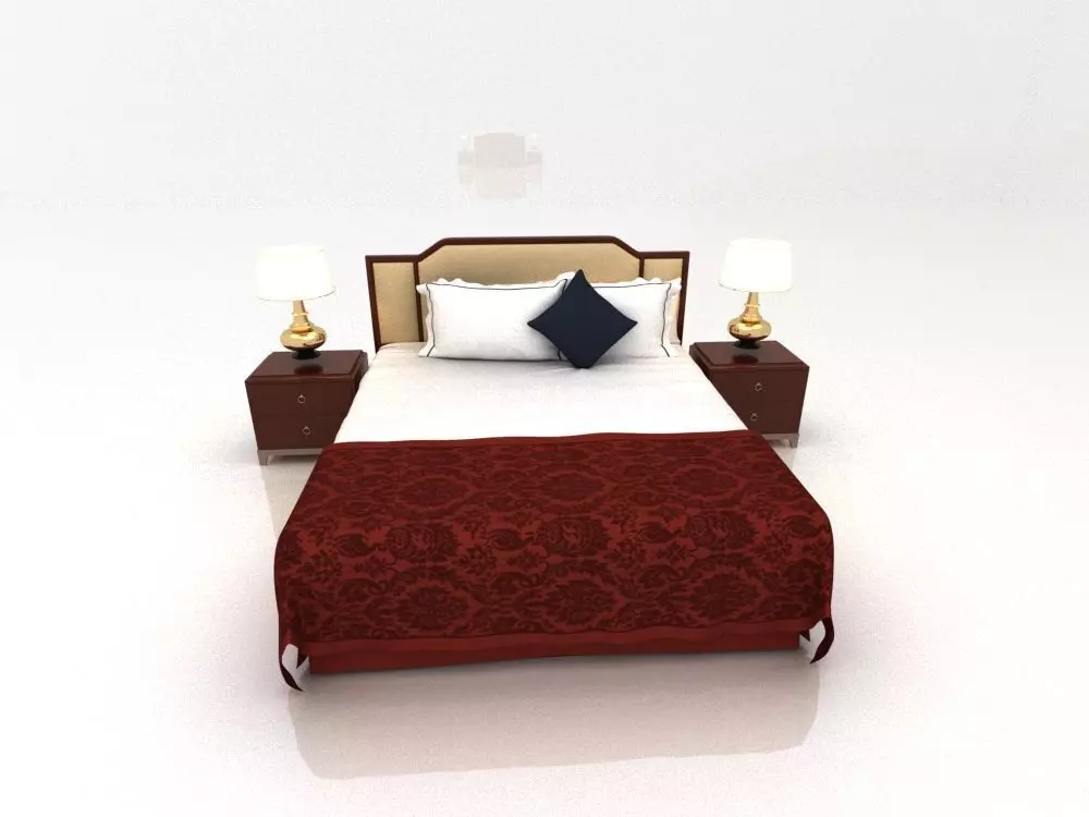 a bed 3D model_0