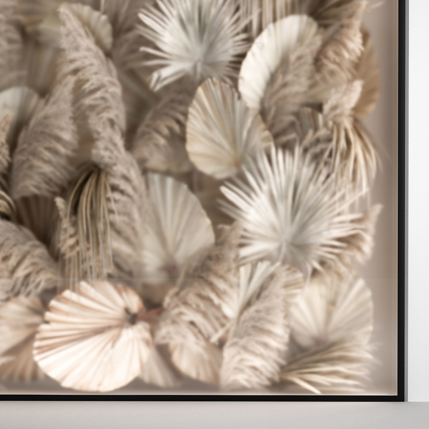 Phyto Wall Of Dry Palm Leaves And Pampas Grass 3D model_4