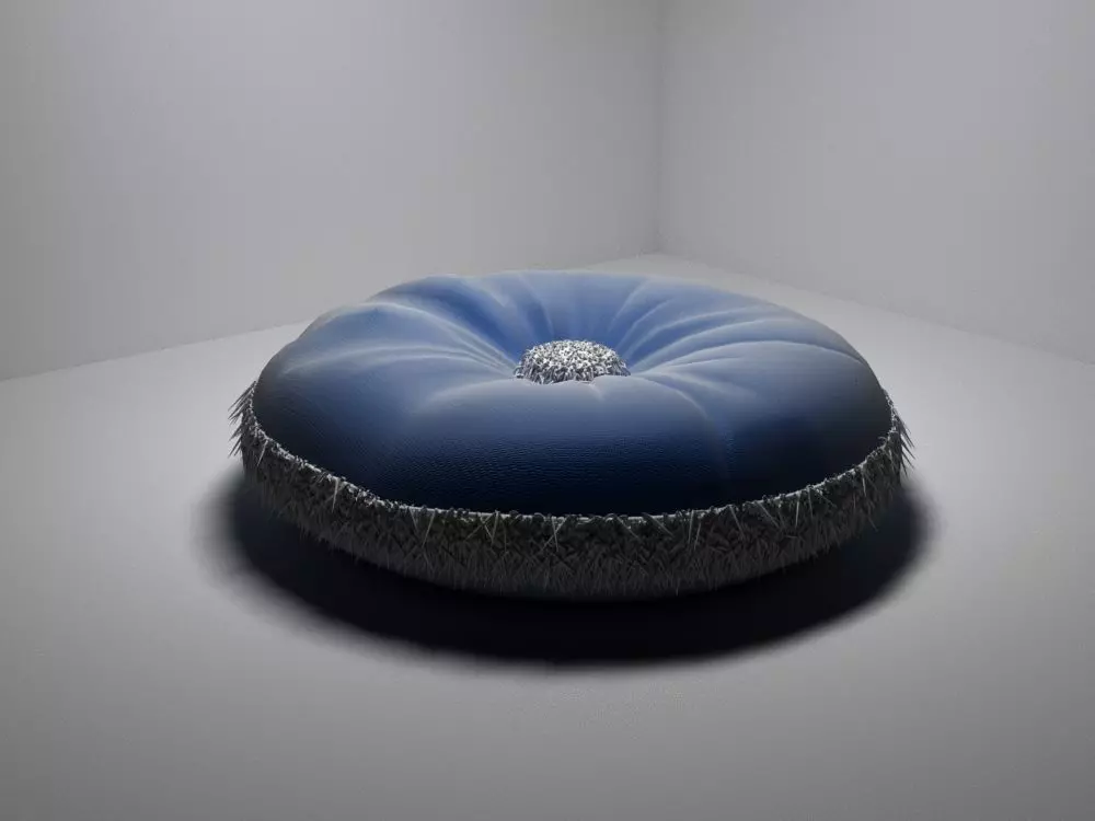 a sofa cushion 3D model_0