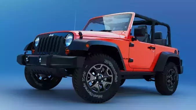Jeep wrangler 2014 3D Model