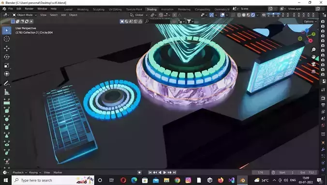 hologram project 3D model
