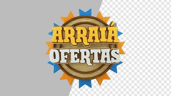 Selo arraia de ofertas PNG 3D model