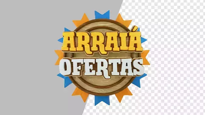 Selo arraia de ofertas PNG