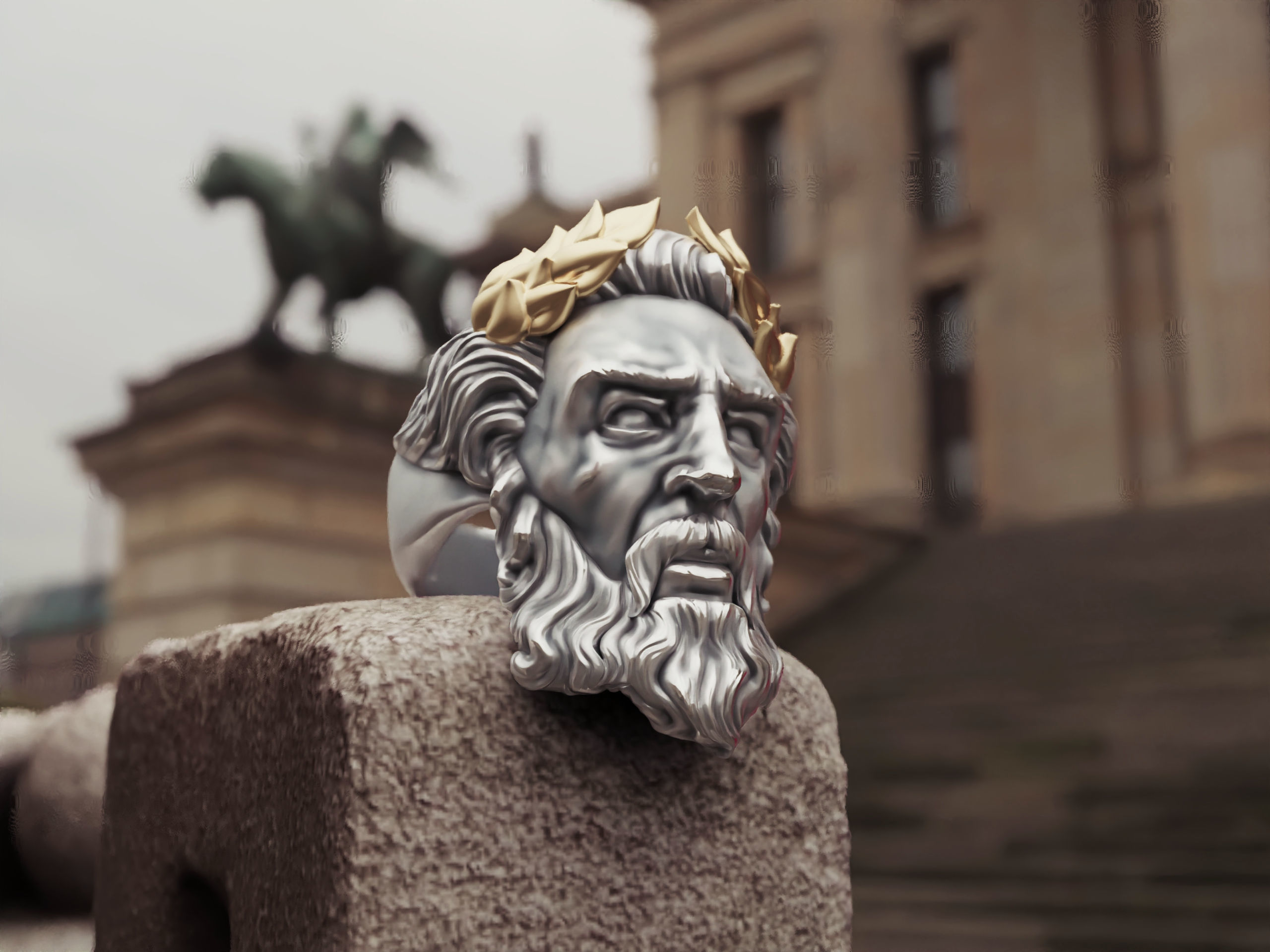 Ring Zeus  3D print model_5