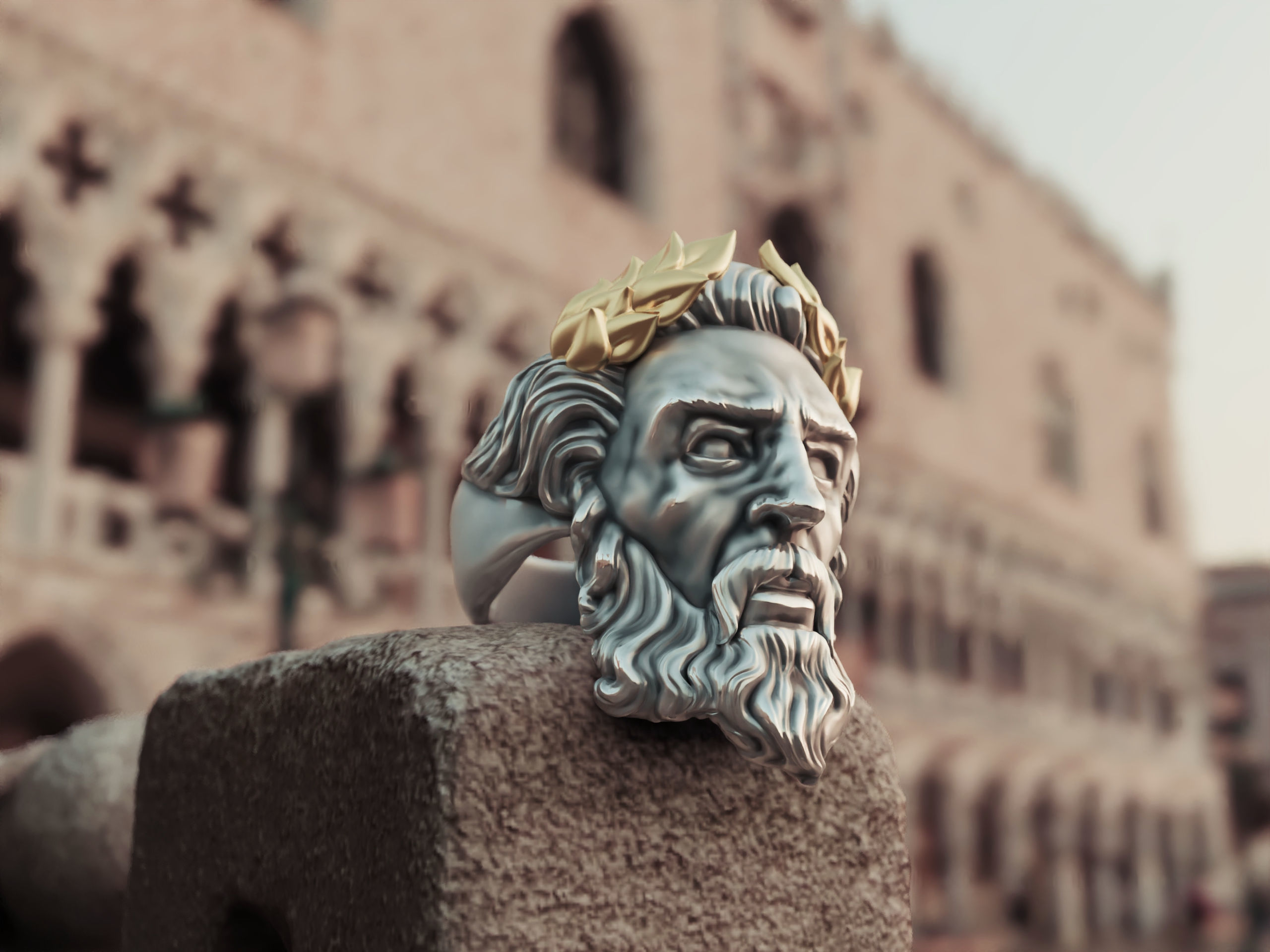 Ring Zeus  3D print model_4