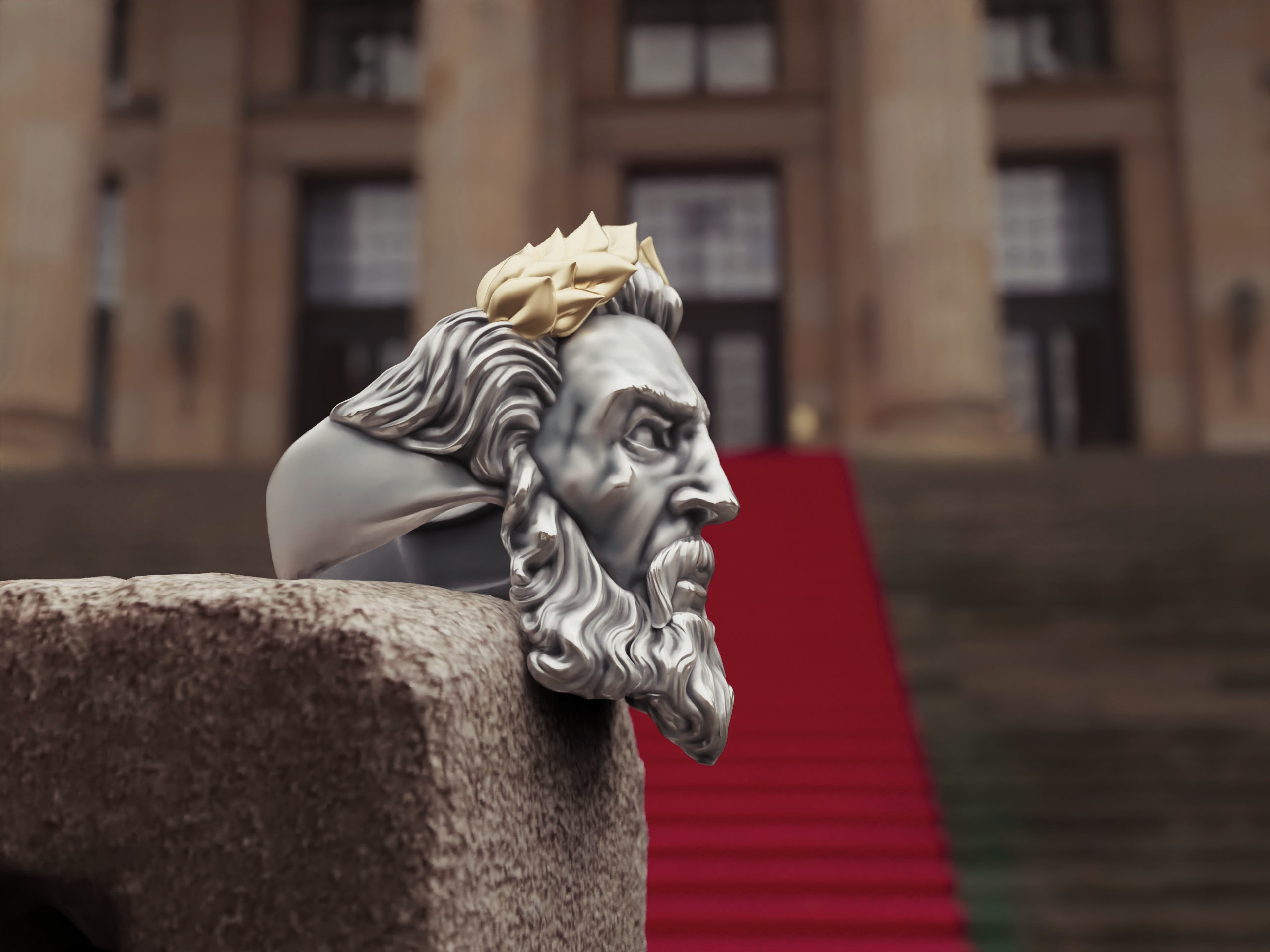 Ring Zeus  3D print model_2