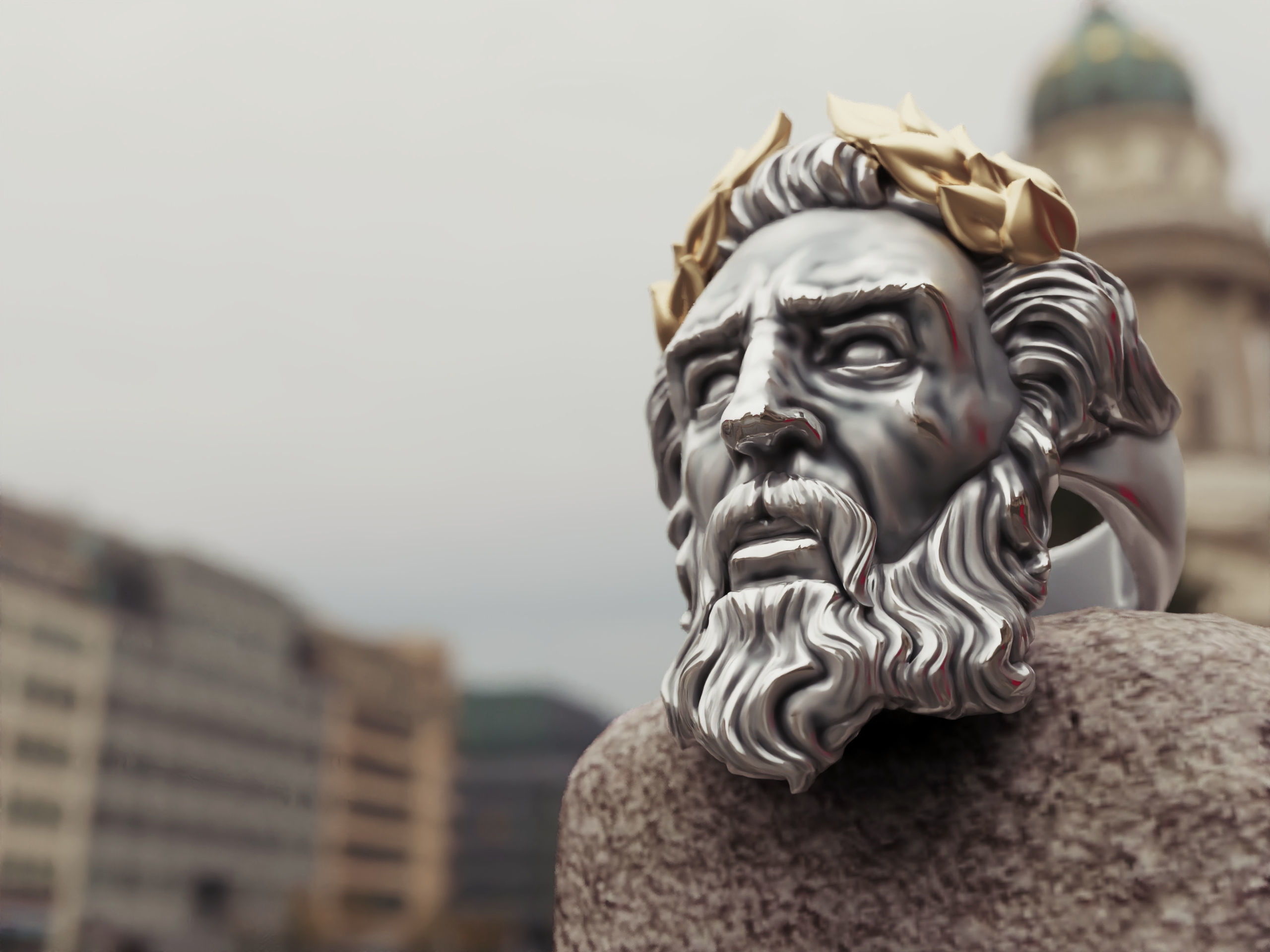 Ring Zeus  3D print model_3