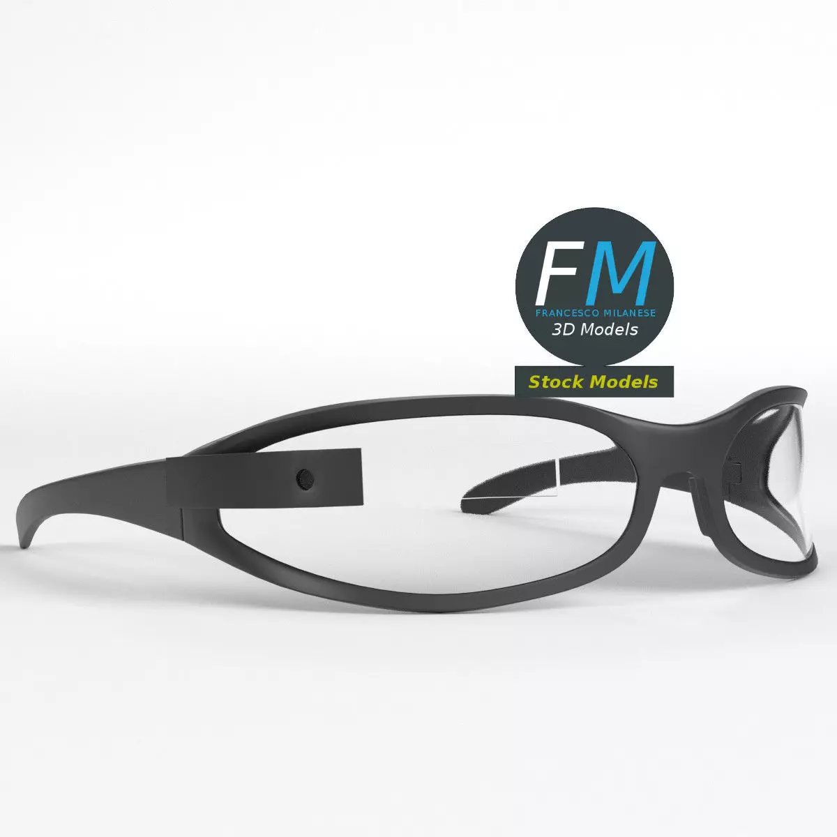 Smart glasses 2 3D model_0