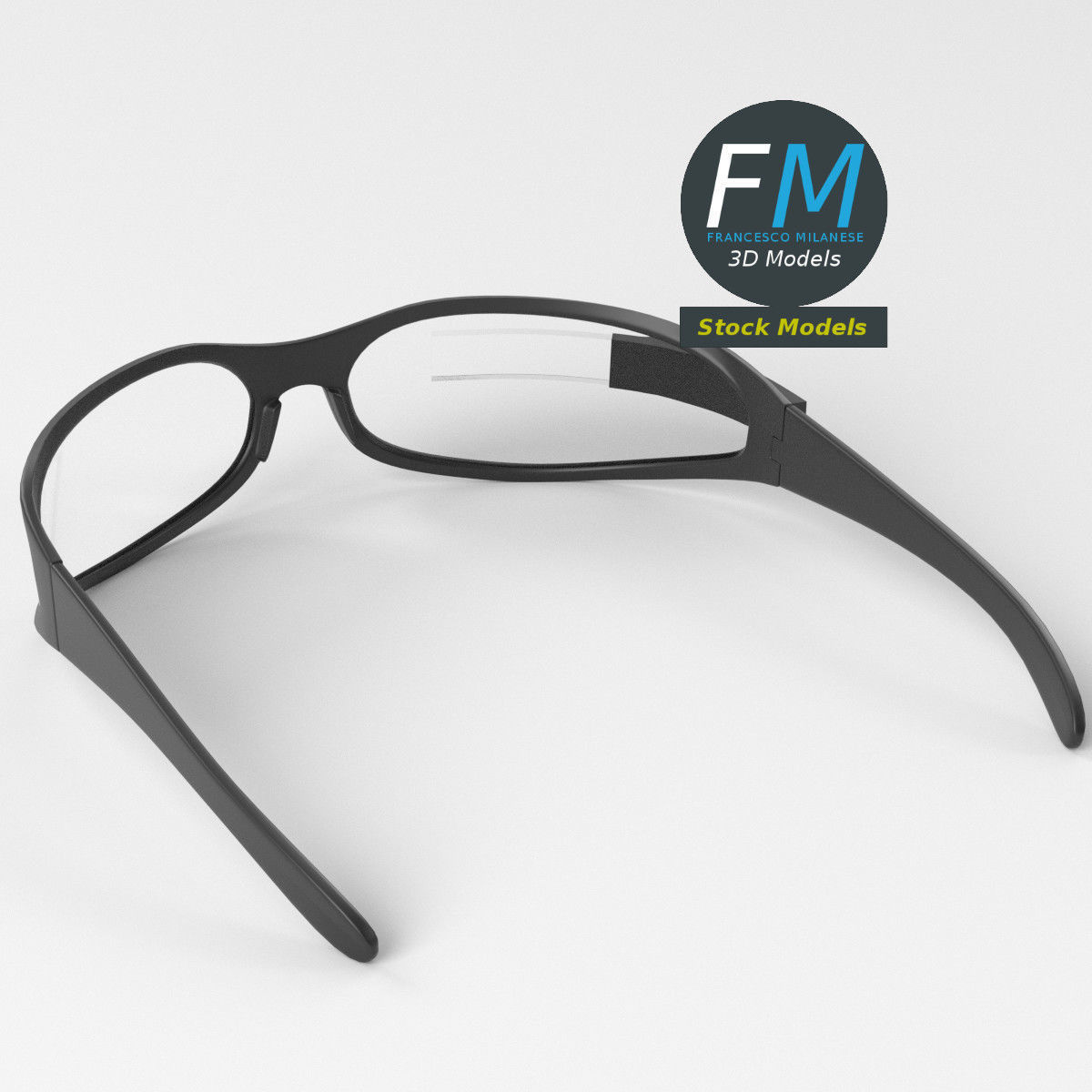 Smart glasses 2 3D model_5