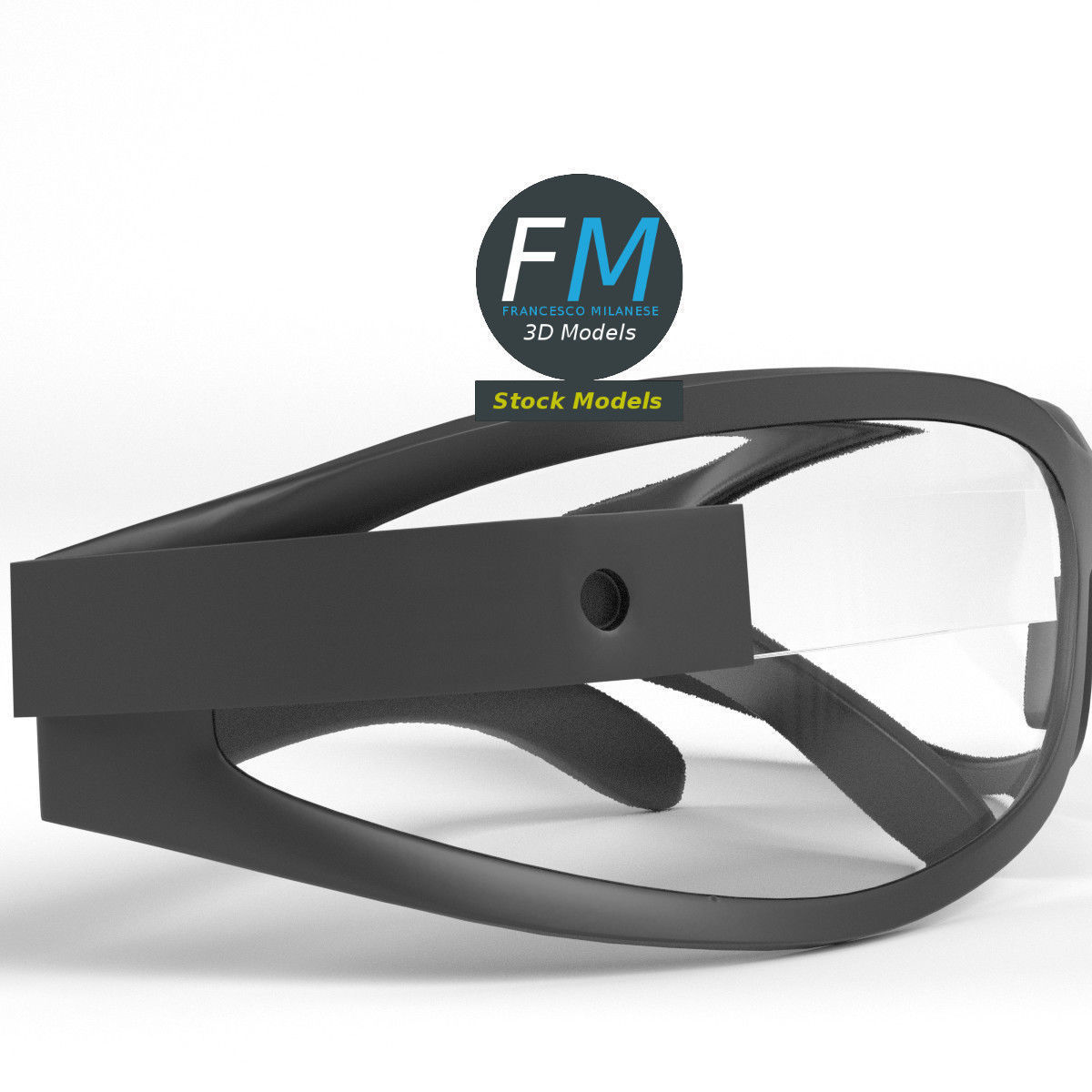 Smart glasses 2 3D model_4