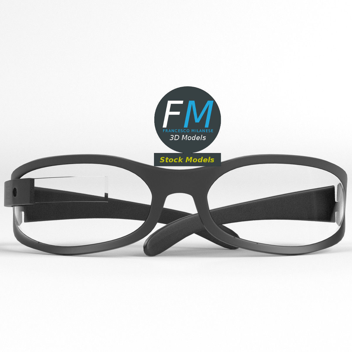 Smart glasses 2 3D model_3