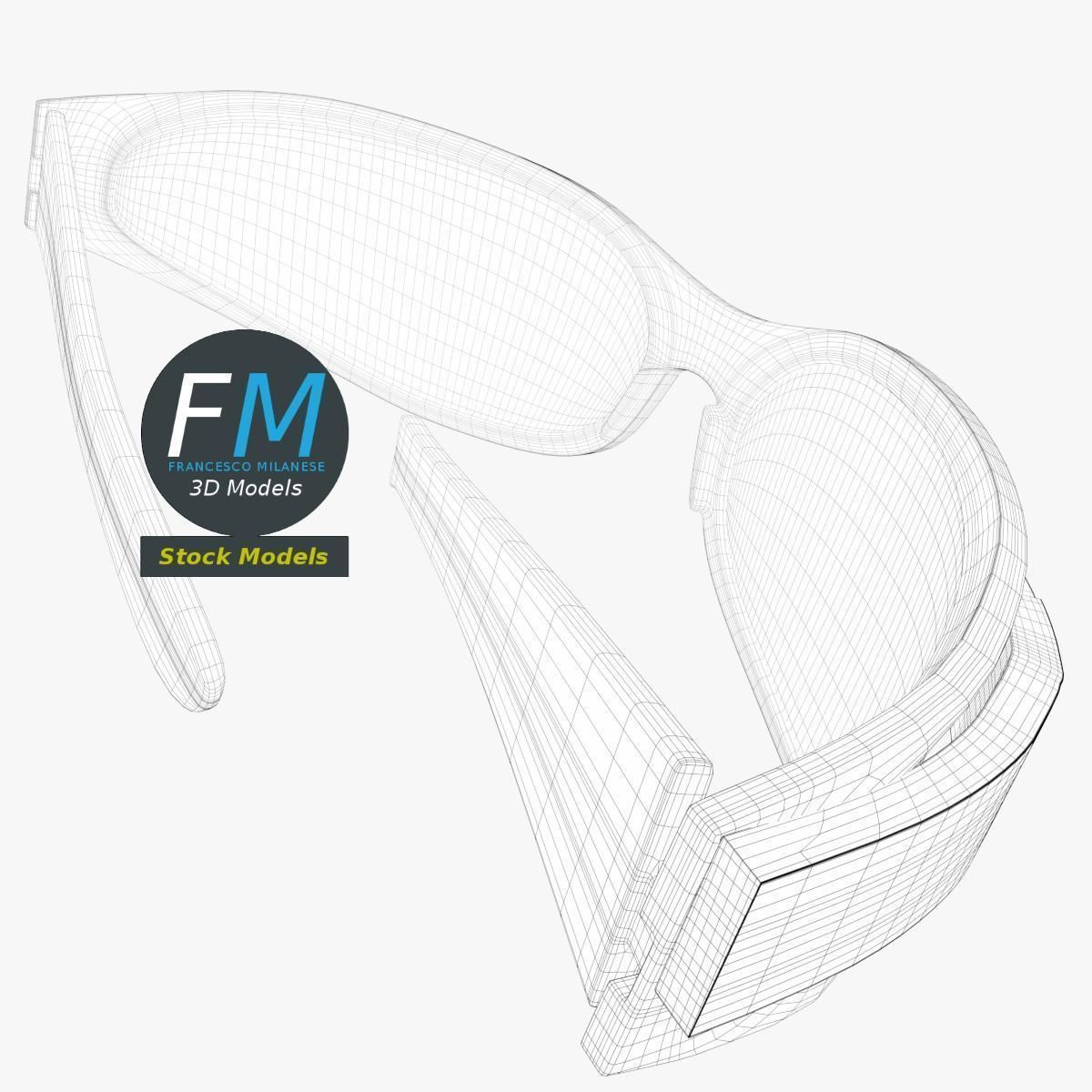 Smart glasses 2 3D model_8