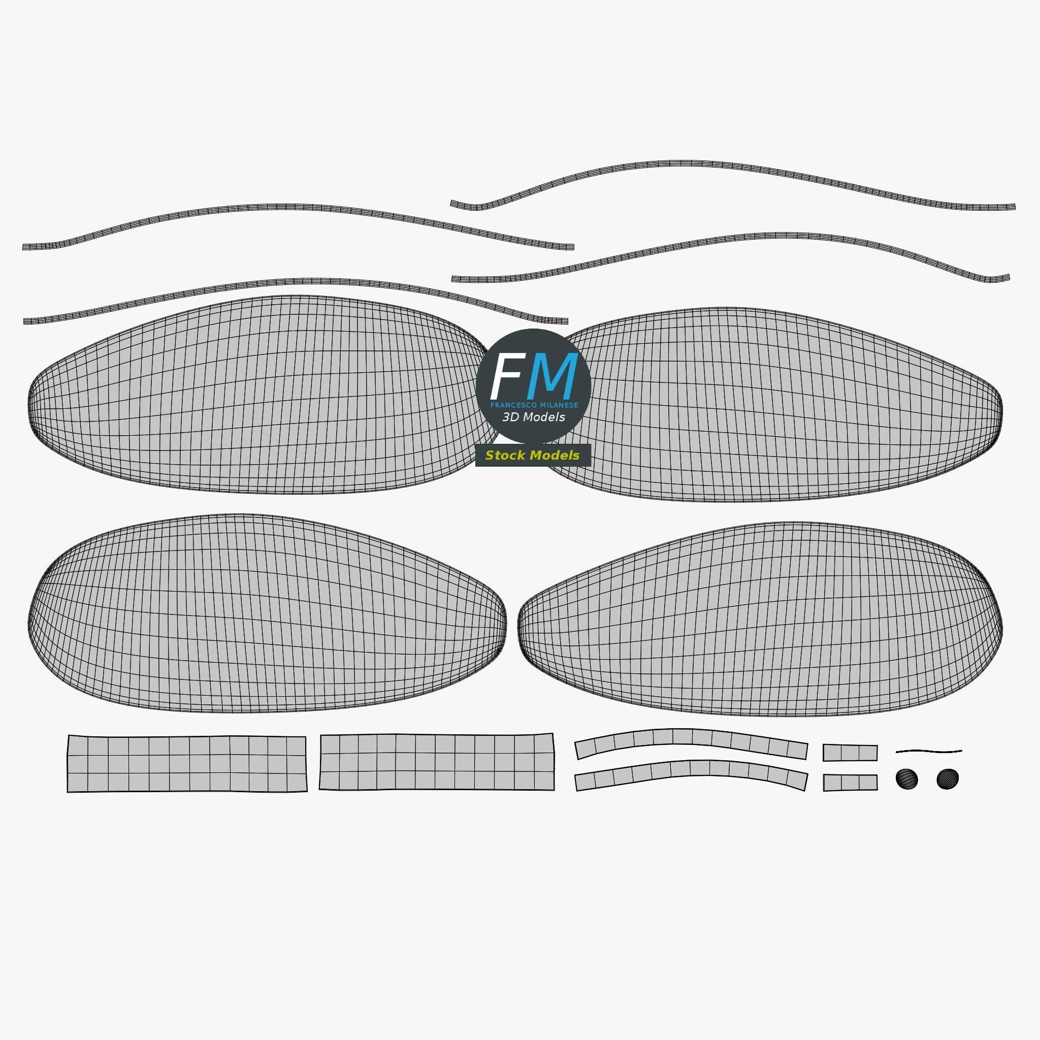 Smart glasses 2 3D model_12