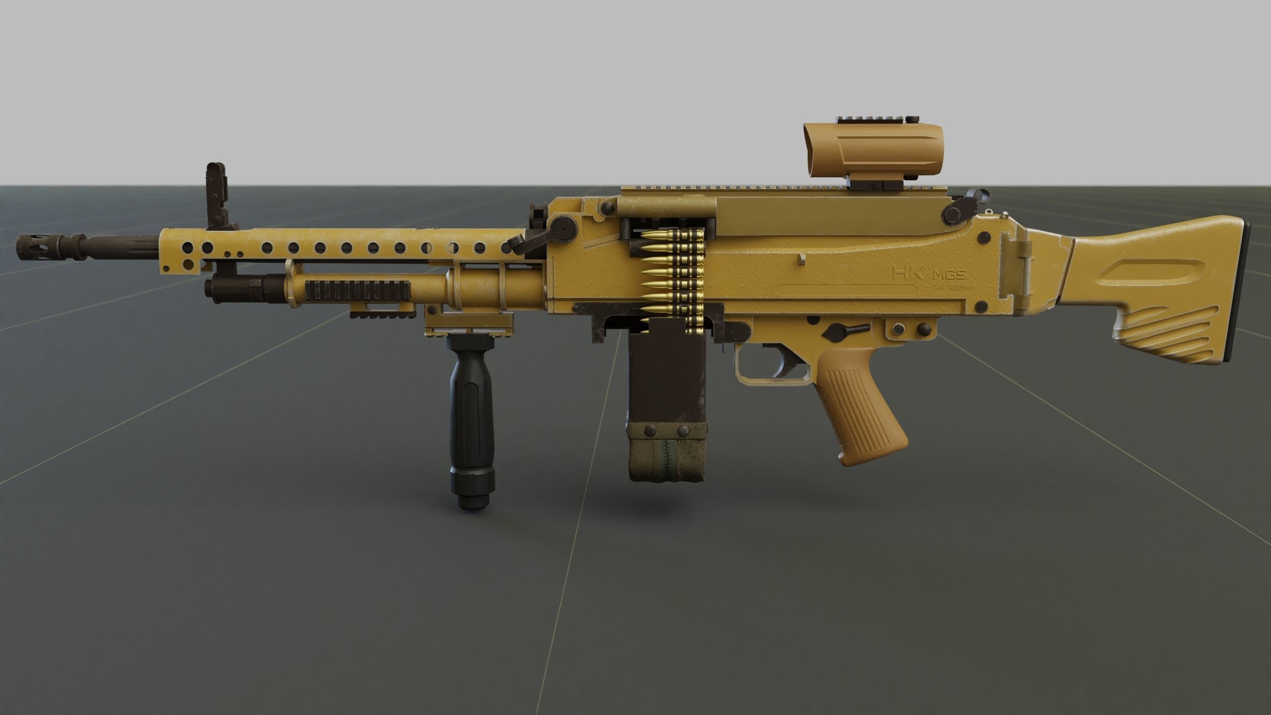 3D model Heckler Koch MG5 VR / AR / low-poly | CGTrader