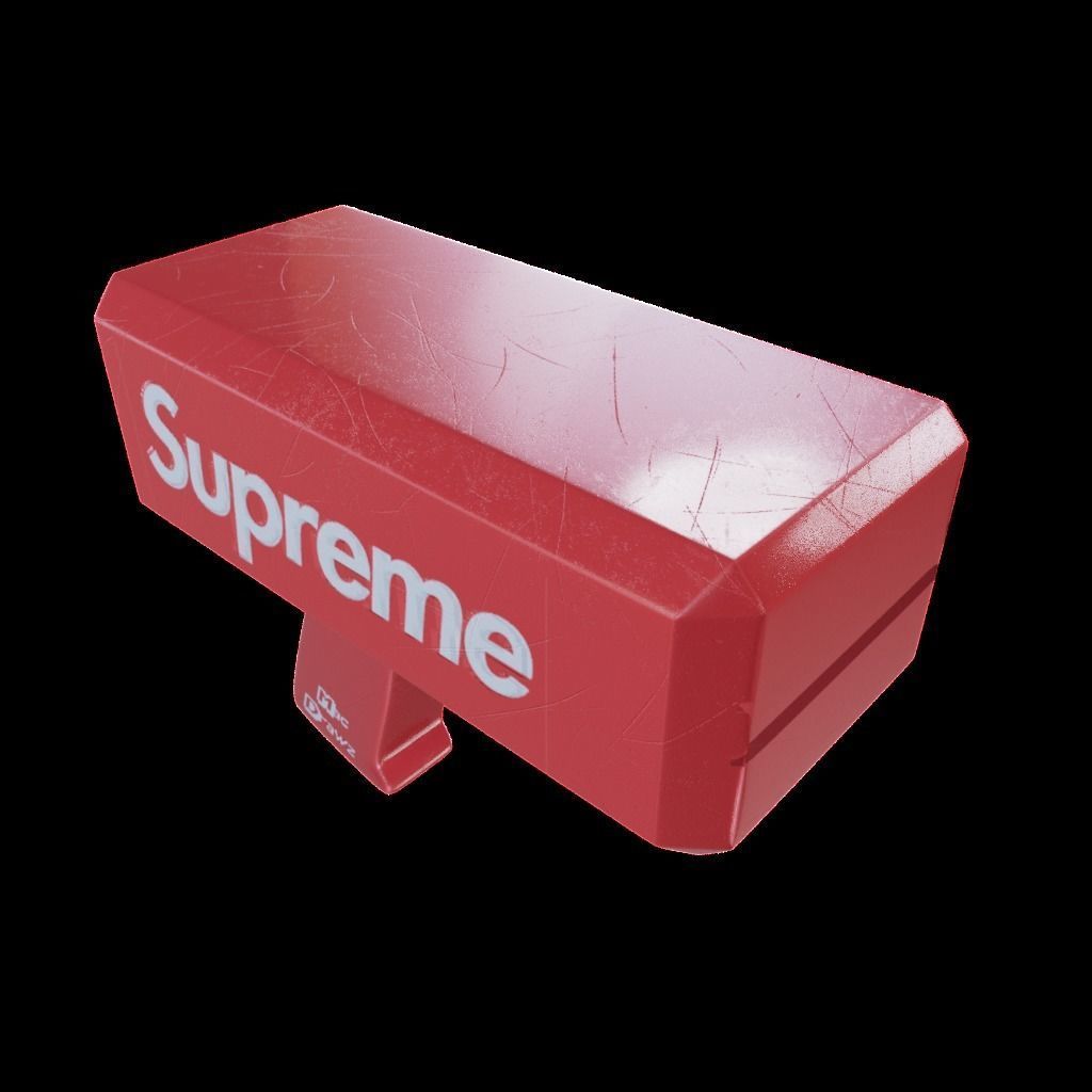 Supreme Money Gun Low-poly 3D model_4
