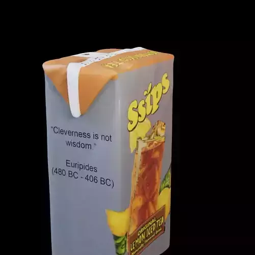 Ssips Juice Box Low-poly 3D model