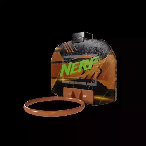 Nerf Basketball Hoop Low-poly 3D model