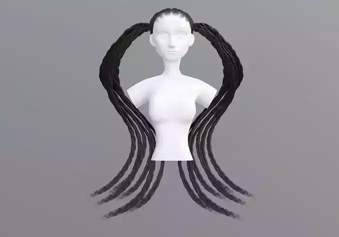 Stylized Ponytails Hair 