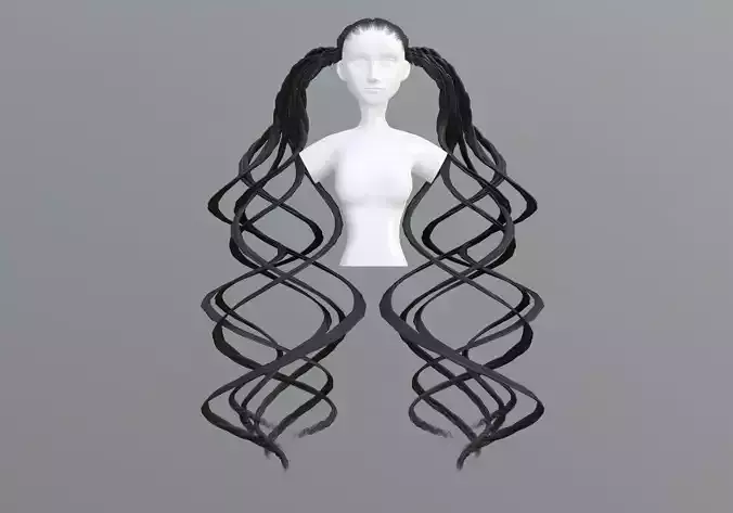 Pigtails Female Hair 