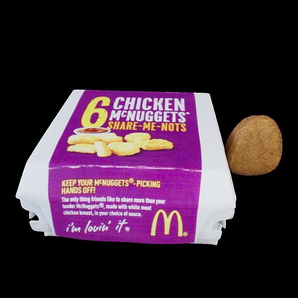 6-Piece McNuggets Box Low-poly 3D model_5