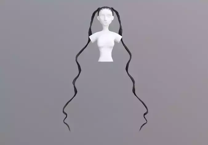 Long Pigtails Hairstyle 
