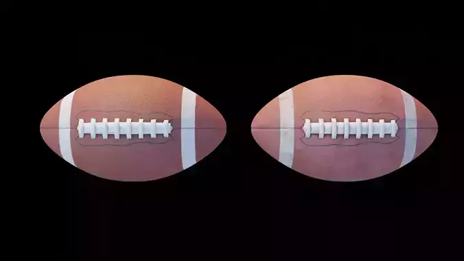 High Quality American Football - Clean and Dirty Versions - 4K