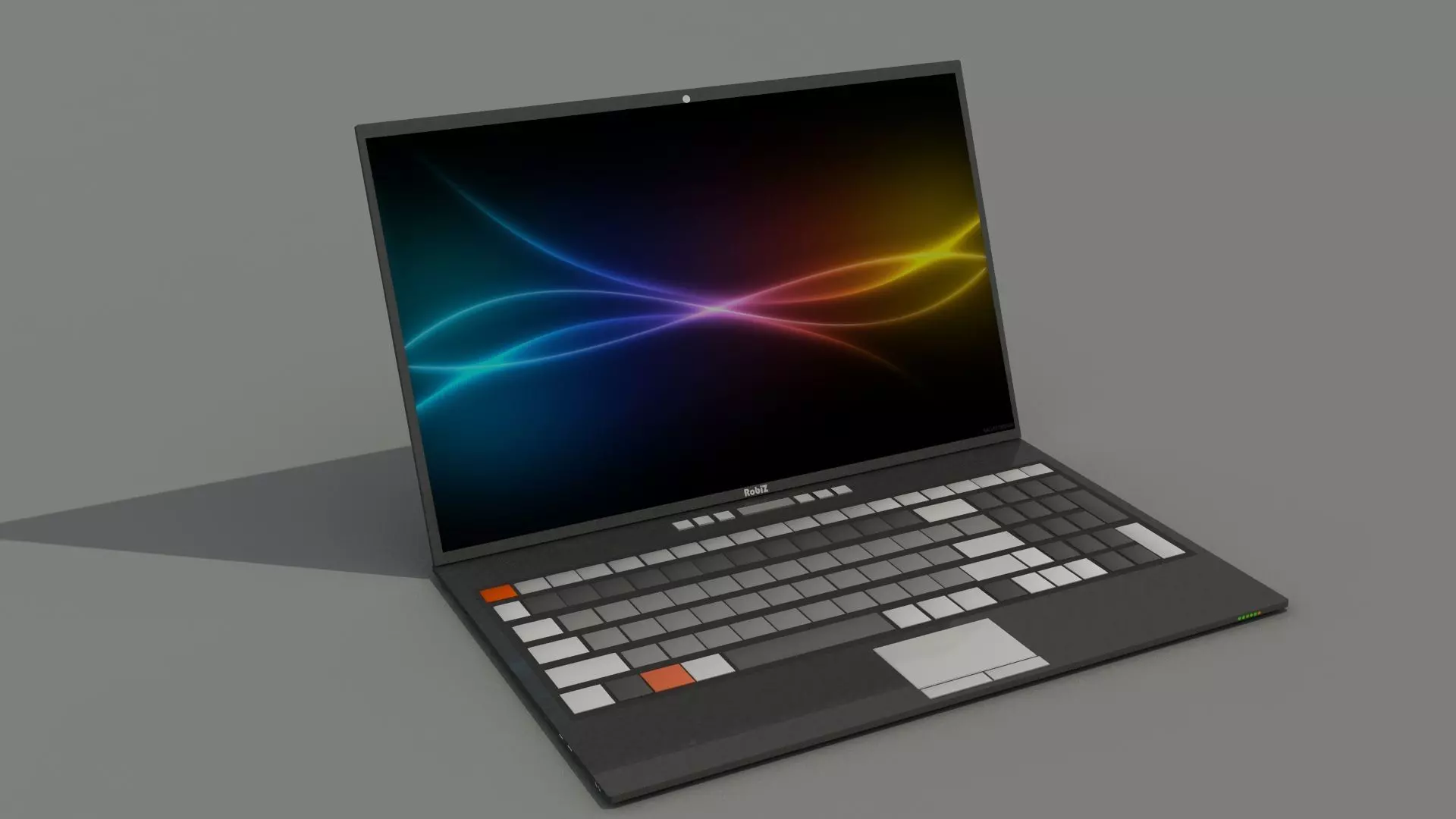 Custom Brand Laptop Free low-poly 3D model_0
