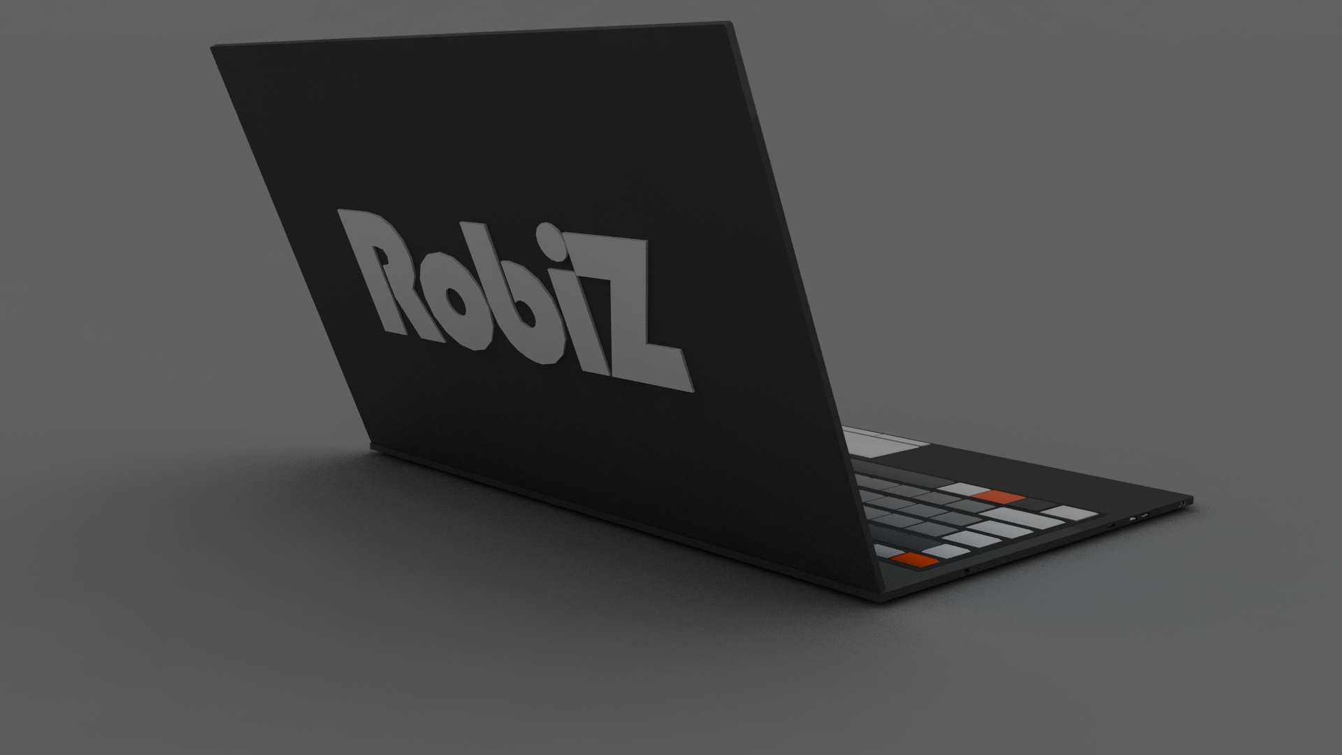 Custom Brand Laptop Free low-poly 3D model_6