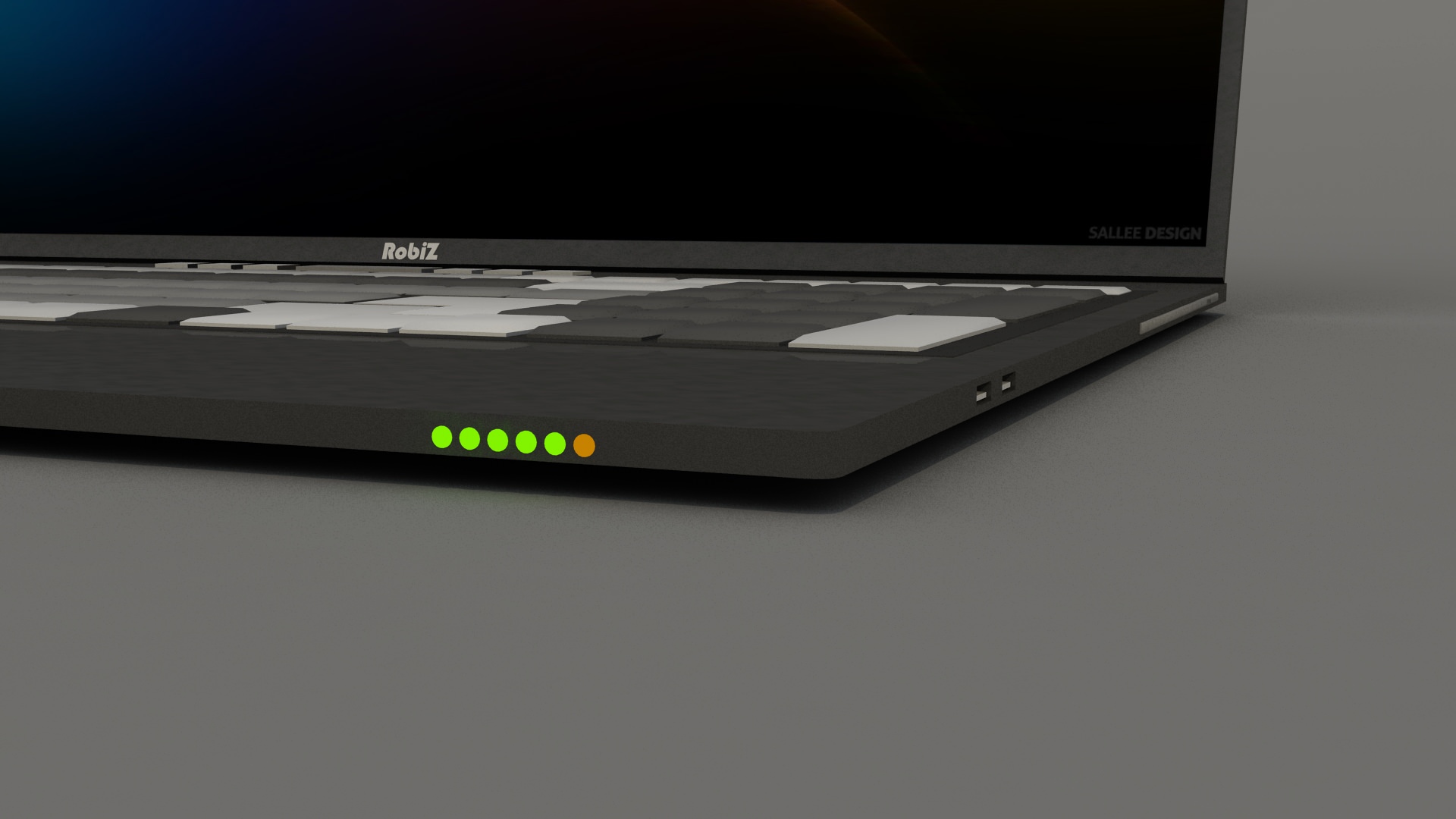 Custom Brand Laptop Free low-poly 3D model_3