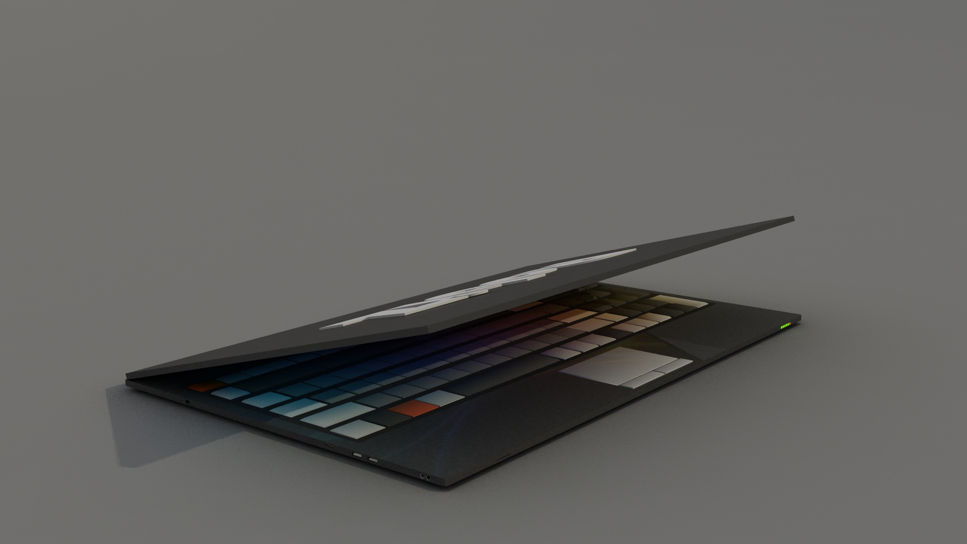 Custom Brand Laptop Free low-poly 3D model_12