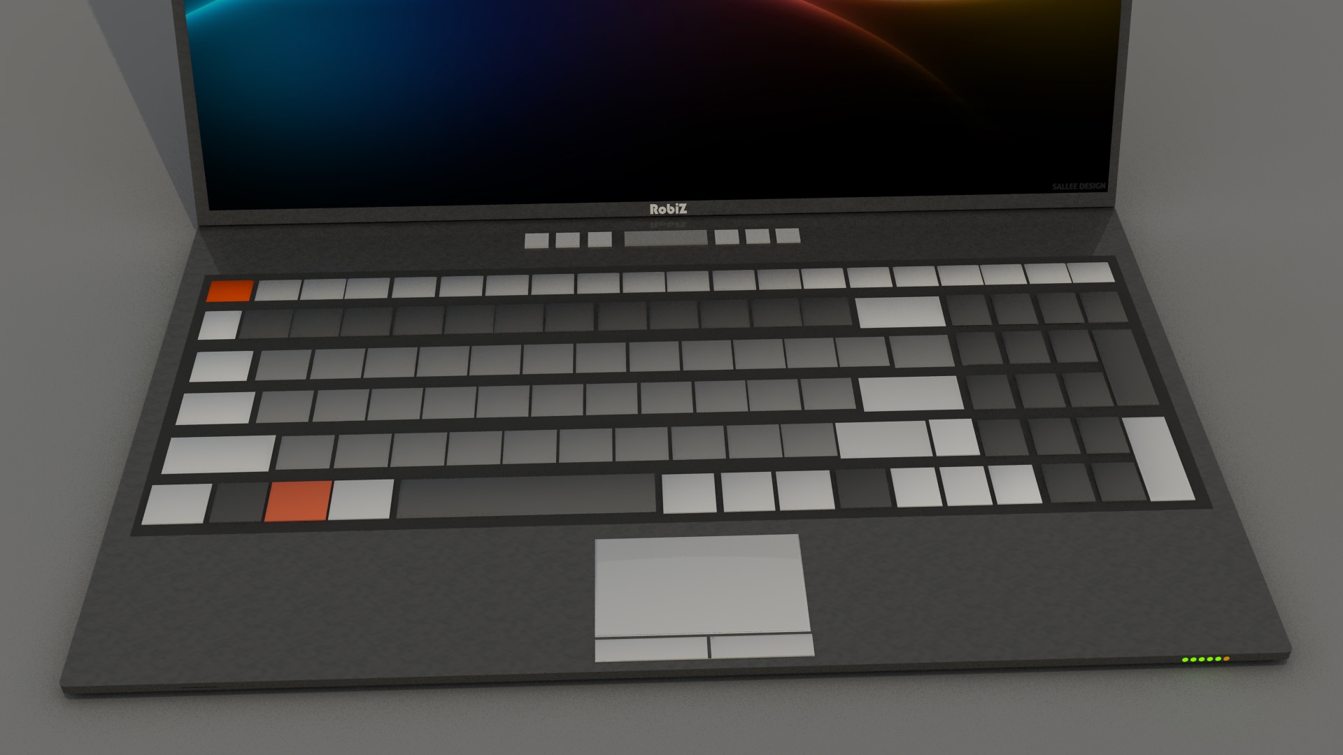 Custom Brand Laptop Free low-poly 3D model_4