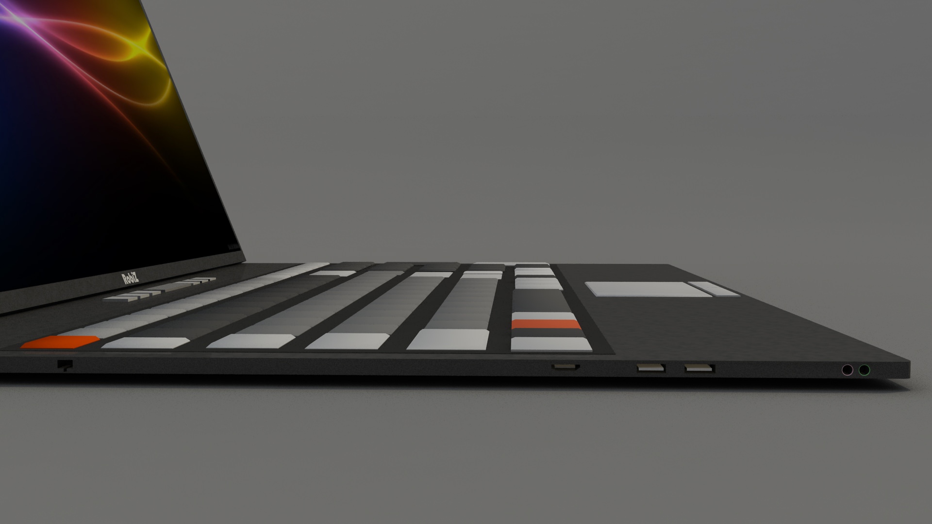 Custom Brand Laptop Free low-poly 3D model_11