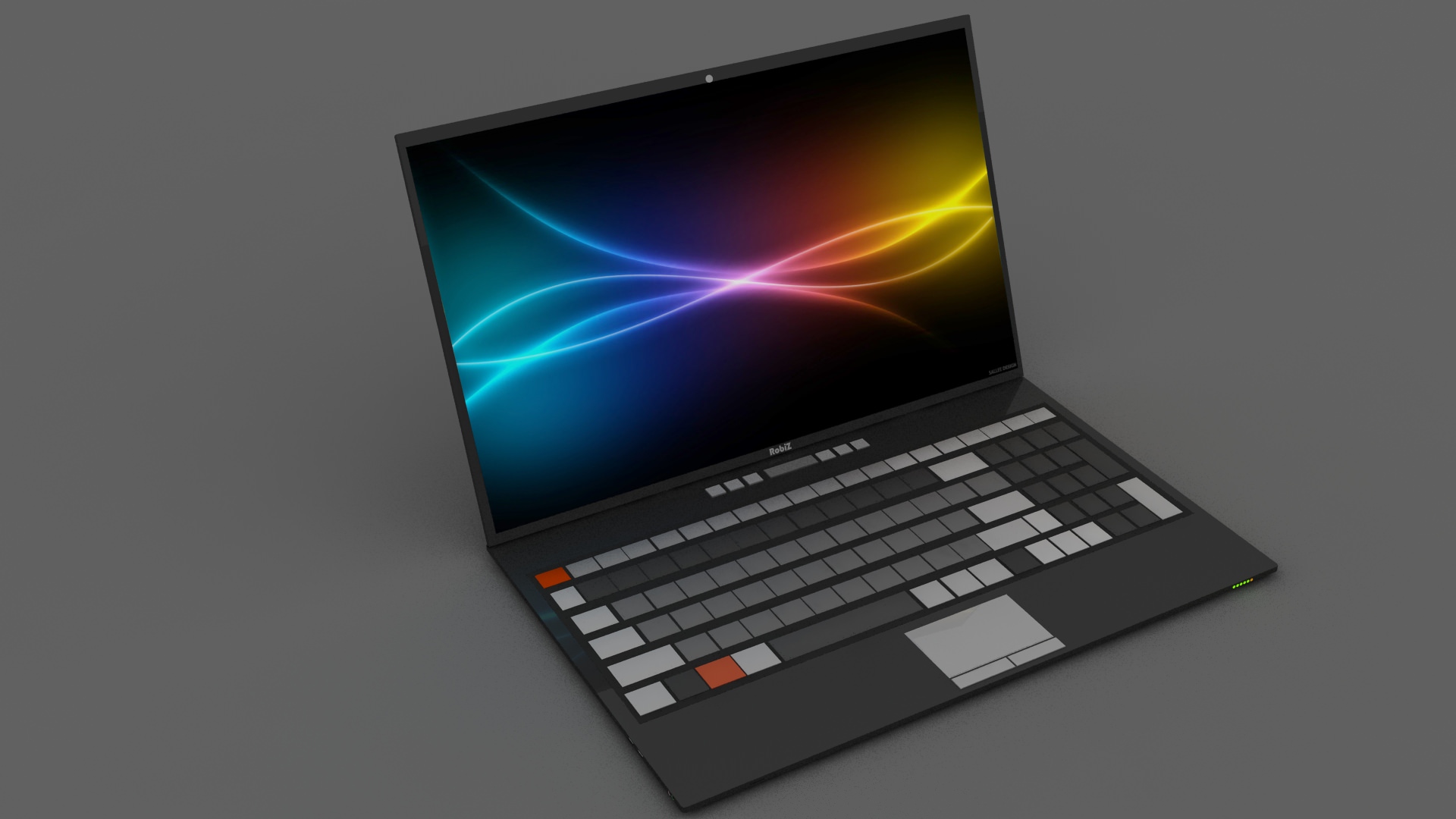 Custom Brand Laptop Free low-poly 3D model_9