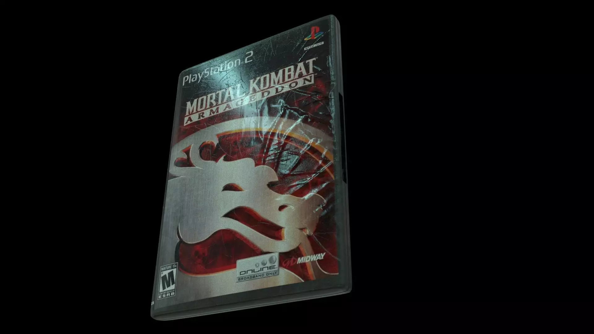 DVD PS2 Wii case Low-poly 3D model