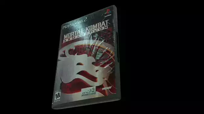 DVD  PS2  Wii case Low-poly 3D model