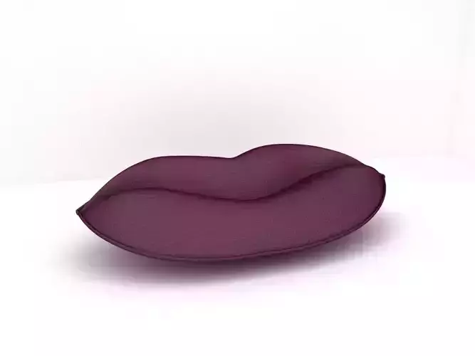 A sofa with lips