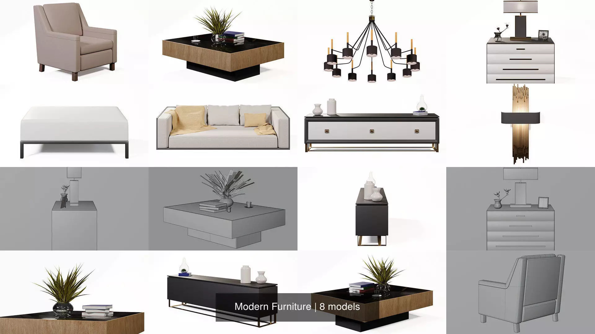 Modern Furniture 3D Model Collection_1