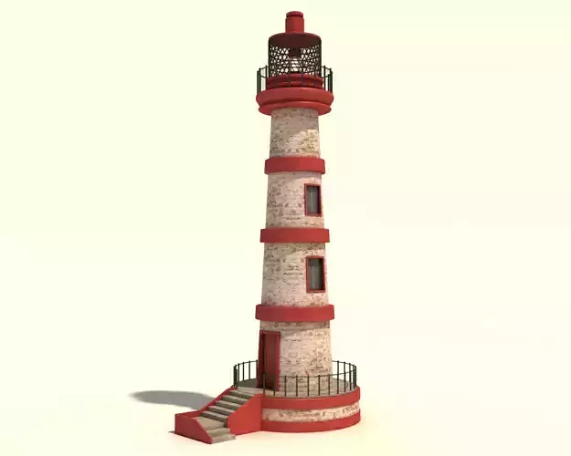 Lighthouse - Red White Design